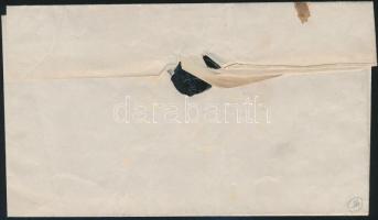 2kr black MP IIIb with 5mm margin on the right side on local cover "FÜNFKIRCHEN" Certifica...