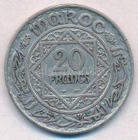 Marokkó 1934. 20Fr Ag "V. Mohamed" T:2
Morocco 1934. 20 Francs Ag "Mohammed V" ...