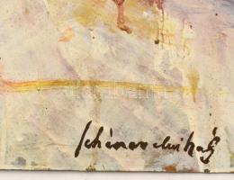 Schéner jelzéssel: Női portré. Olaj, farost, 54×38 cm