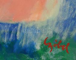 Czóbel jelzéssel: Női akt. Olaj, farost, 83×59 cm