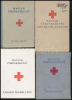 1952-1957 4 db különféle vöröskeresztes igazolás