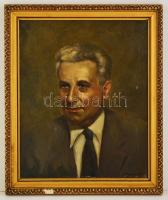 Herman jelzéssel: Férfi portré. Olaj, vászon, keretben, 50×40 cm
