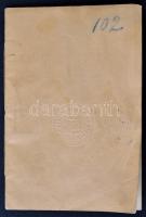 1897 Osztrák-magyar útlevél cári Oroszországi belépéssel / Austro-Hungarian passport to Russia