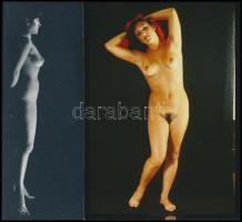 cca 1983 Felejthetetlen emlékek, szolidan erotikus felvételek, 8 db vintage fotó és/vagy mai nagyítá...
