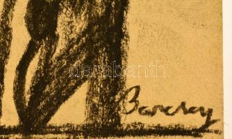 Barcsay jelzéssel: Alakok. Szén, papír, 21×30 cm