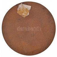 Osváth Mária (1921-1998) DN Bibliai jelenet(?) egyoldalas öntött Br plakett (254,08g/94mm) T:2 / Hun...