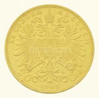 Ausztria 1902. 20K Au "Ferenc József" (6,78g/0.900) T:1-,2 kis ph.
/ Austria 1902. 20 Cor...