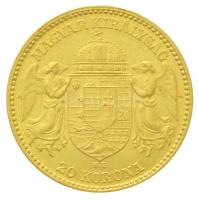 1893KB 20K Au "Ferenc József" (6,76g/0.900) T:2 kis ph.
/ Hungary 1893KB 20 Korona Au &qu...