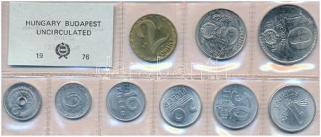 1976-1978. 3db klf forgalmi sor, azokban pedig 2f-10Ft (9xklf) érmés forgalmi sor fóliatokban T:1 Ad...