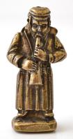 Zsidó zenész. réz figura. 5 cm / Jewish musican copper figure