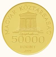 2009. 50.000Ft Au "Kazinczy Ferenc születésének 250. évfordulója" tanúsítvánnyal (10,03g/0...