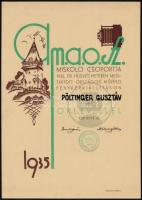 cca 1935 Pöltinger Gusztáv (?-?) soproni fotóművész hagyatékából jelzés nélküli, vintage fotóművésze...