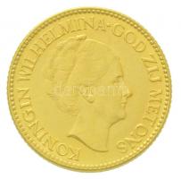 Hollandia 1926. 10G Au I. Vilma (6,75g/0.900) T:1- / Netherlands 1926. 10 Gulden Au Wilhelmina I (6,75g/0.900) C:AU Krause KM#162