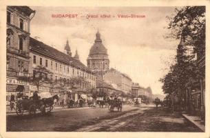 Budapest V. Váci körút, Bazilika, üzletek, villamos (EK)