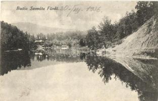 Szováta-fürdő, Baile Sovata; látkép, tó. Adler / lake (fa)