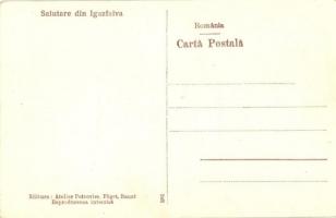 Igazfalva, Dumbrava; Községháza, Stefan Löv és Emerich Marti üzlete. Petrovics fényképész kiadása / ...