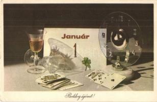 6 db MODERN kártyás motívumlap / 6 modern Card game motive cards