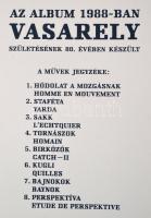 Victor Vasarely (1908-1997): Nyolc sport témájú kompozíció. Mappa 1988. Szitanyomat, papír, egyenkén...