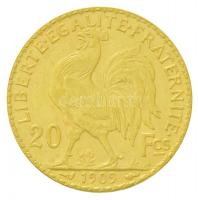 Franciaország 1909. 20Fr Au (6,47g/0.900) T:2 kis ph.
/ France 1909. 20 Francs Au (6,47g/0.900) C:X...
