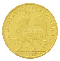 Franciaország 1911. 20Fr Au (6,47g/0.900) T:2,2-  ph.
/ France 1911. 20 Francs Au (6,47g/0.900) C:X...