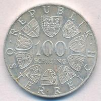 Ausztria 1975. 100Sch Ag "150 éve született ifj. Johann Strauss" T:1-,2 
Austria 1975. 10...