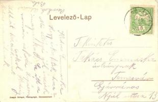 1910 Alsóárpás, Unterarpasch, Arpasu de Jos; Görögkeleti elemi iskola. Joseph Briegel / Greek Orthod...