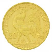 Franciaország 1914. 20Fr Au (6,45g/0.900) T:2 kis ph.
/ France 1914. 20 Francs Au (6,45g/0.900) C:X...