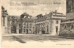 1904 Budapest I. Királyi vár főkapuja, Várőrségi laktanya, Divald Károly 533. (EB)