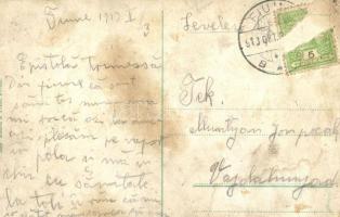 1913 Fiume, Rijeka; R.U. Ginasio, Via della Fiumara, Cartoleria, Ernesto Brenco's Drogheria, Fr...