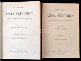 Sven Hedin: Ázsia szívében I-II. kötet. Fordította: Dr. Thirring Gusztáv. Magyar Földrajzi Társaság ...