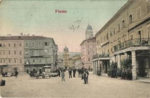 1906 Fiume, Utcarészlet, M. Maylender üzlete / street, shop (EK)