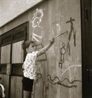 cca 1974-1977 között készült felvételek Kecskeméten, a Széchenyi városrész zöldmezős beruházása és k...