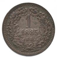 1885KB 1kr Cu "Középcímer" T:1-,2 apró ph.
Adamo M4.1