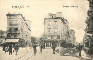 1905 Fiume, Piazza Andrássy, Fotografia / Andrássy tér, fényképész / square, photographer