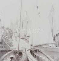 1955 Balatonfüred, 21 db vintage negatív Kotnyek Antal (1921-1990) budapesti fotóriporter hagyatékáb...