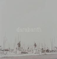 1955 Balatonfüred, 21 db vintage negatív Kotnyek Antal (1921-1990) budapesti fotóriporter hagyatékáb...