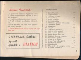 1967 Diafilm árjegyzék, tollas bejegyzésekkel, 30 p