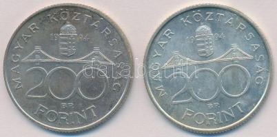 1994. 200Ft Ag "Deák" (2x) T:2