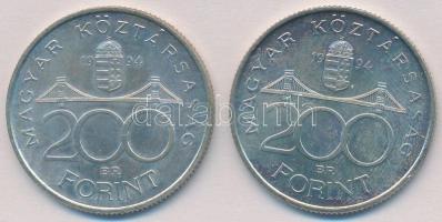 1994. 200Ft Ag "Deák" (2x) T:2