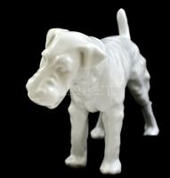 Herendi foxi, fehér mázas, jelzett, hibátlan, m:19,5 cm, h:31 cm