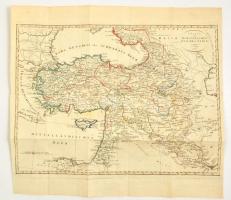 Charte vom Osmanischen Reiche in Asien. Prag 1811 határszínezett rézmetszet / Map of Turkey in Asia. Etching. 39x29 cm