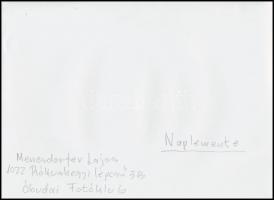 cca 1979 Menesdorfer Lajos (1941-2005) budapesti fotóművész hagyatékából, feliratozott vintage fotóm...