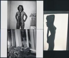 cca 1973 Sokan voltak, szolidan erotikus felvételek, 12 db vintage fotó és/vagy mai nagyítás vegyese...