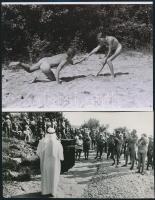 cca 1979 Az élet lényegének keresése, szolidan erotikus felvételek, 12 db vintage fotó és/vagy mai n...