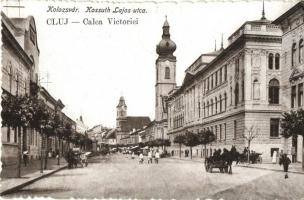 3 db RÉGI erdélyi városképes lap; Kolozsvár, Nagybánya, "Visszatért" bélyegzésekkel / 3 pr...