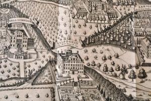 1671 Schematismus Villarum Tusculanarum  rézmetszet. Athanasius Kircher:  Latium, id est nova et par...