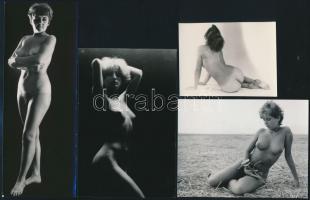 cca 1975 Még, még, még - szolidan erotikus felvételek, 10 db vintage fotó és/vagy mai nagyítás vegye...