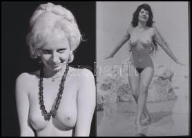 cca 1980 Csiklandós fényképek, szolidan erotikus felvételek, 10 db vintage fotó és/vagy mai nagyítás...