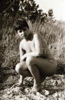 cca 1980 Csiklandós fényképek, szolidan erotikus felvételek, 10 db vintage fotó és/vagy mai nagyítás...