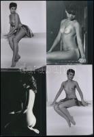 cca 1972 Inspiráló látványok, szolidan erotikus felvételek, 8 db vintage fotó és/vagy mai nagyítás v...